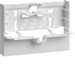 Montagevoet vloerzuil tehalit Hager SL, montagebasis voor outlet voor plint 80 mm hoog SL20080M9016